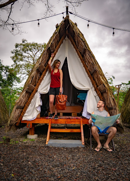 Travelers Teepee tent at Selina La Fortuna in Costa Rica