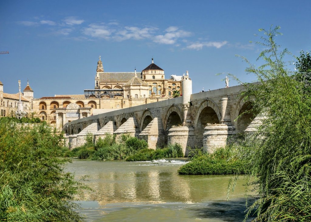 roman bridge seville spain