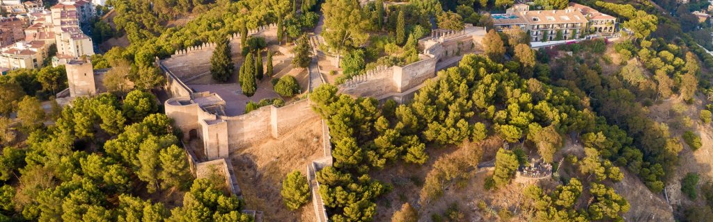 Gibralfaro Castle in Malaga, Spain