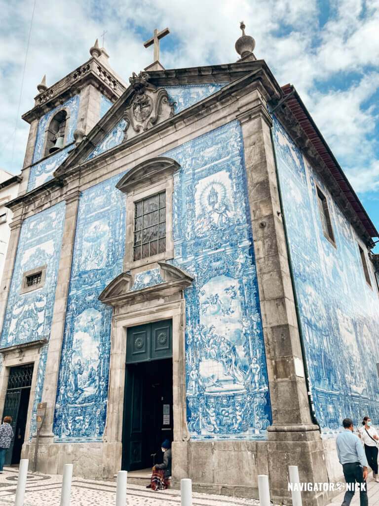 The blue tiled church in Portugal called São Lourenço