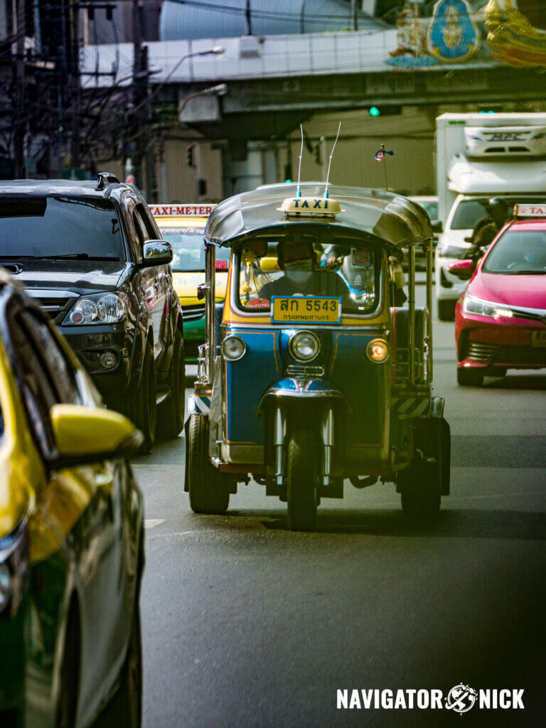 TukTuk drivers are eager for your business in Thailand. They can be found all over cities like Bangkok and Chiang Mai